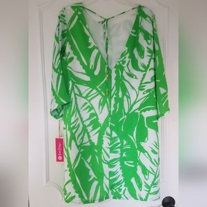 NWT Lilly Pulitzer for Target Tropical Palm Leaf Print Dress XL